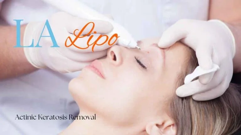 Woman receiving Actinic Keratosis Removal Treatment Solihull