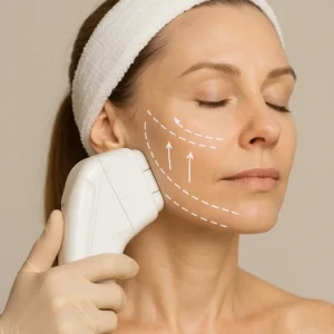 Woman having HI-FU to reduce wrinkles call LA LIPO Solihull Now!