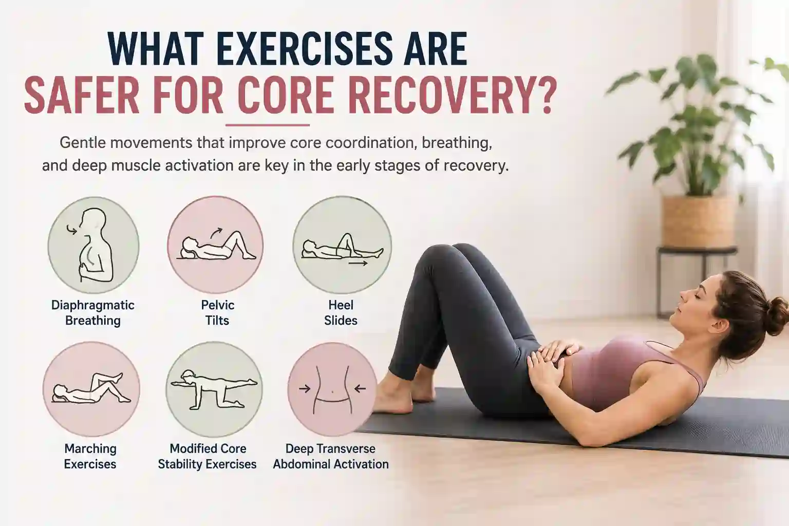 Which exercises may help diastasis recti Solihull?